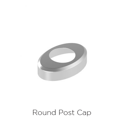 Round post cap